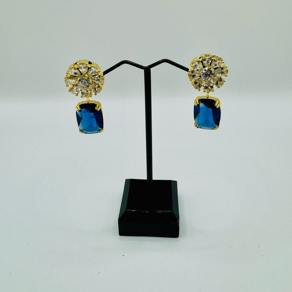 Stud Style CZ Earrings - Picture 1 of 3